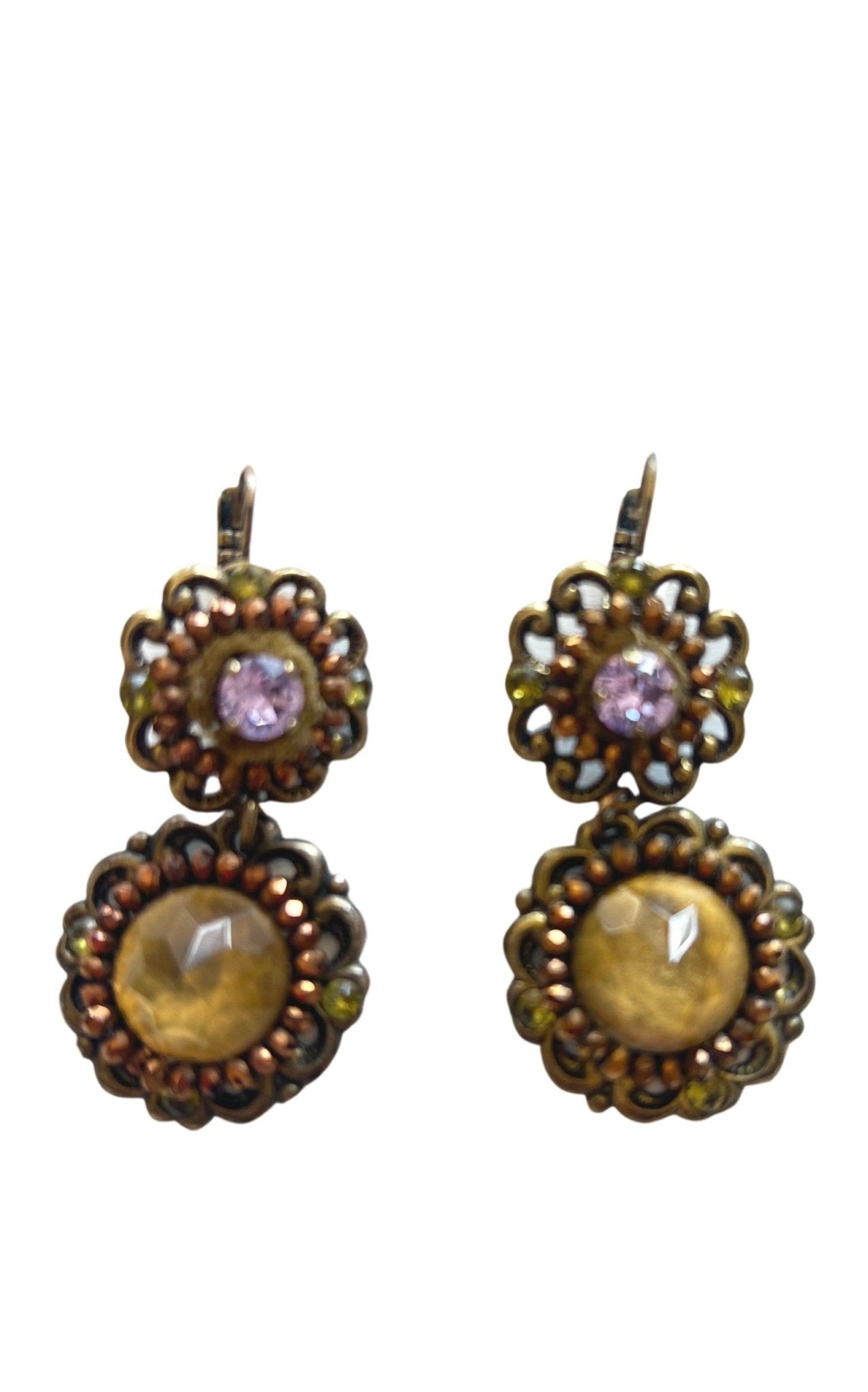 Satellite Paris Crystal Embellished Earrings - Runway Catalog