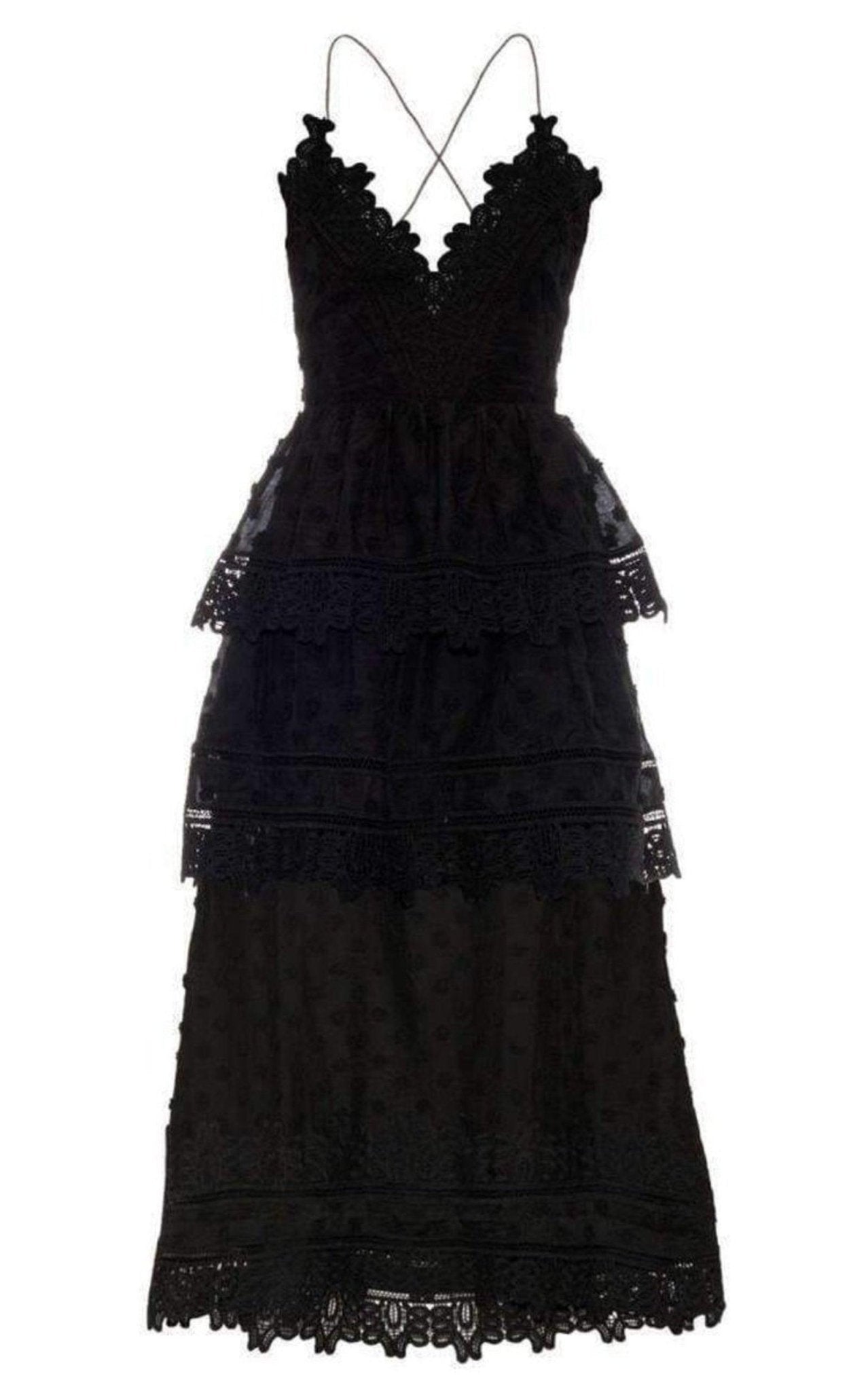 Self - Portrait Ivy Coton Blend Lace Dress - Runway Catalog