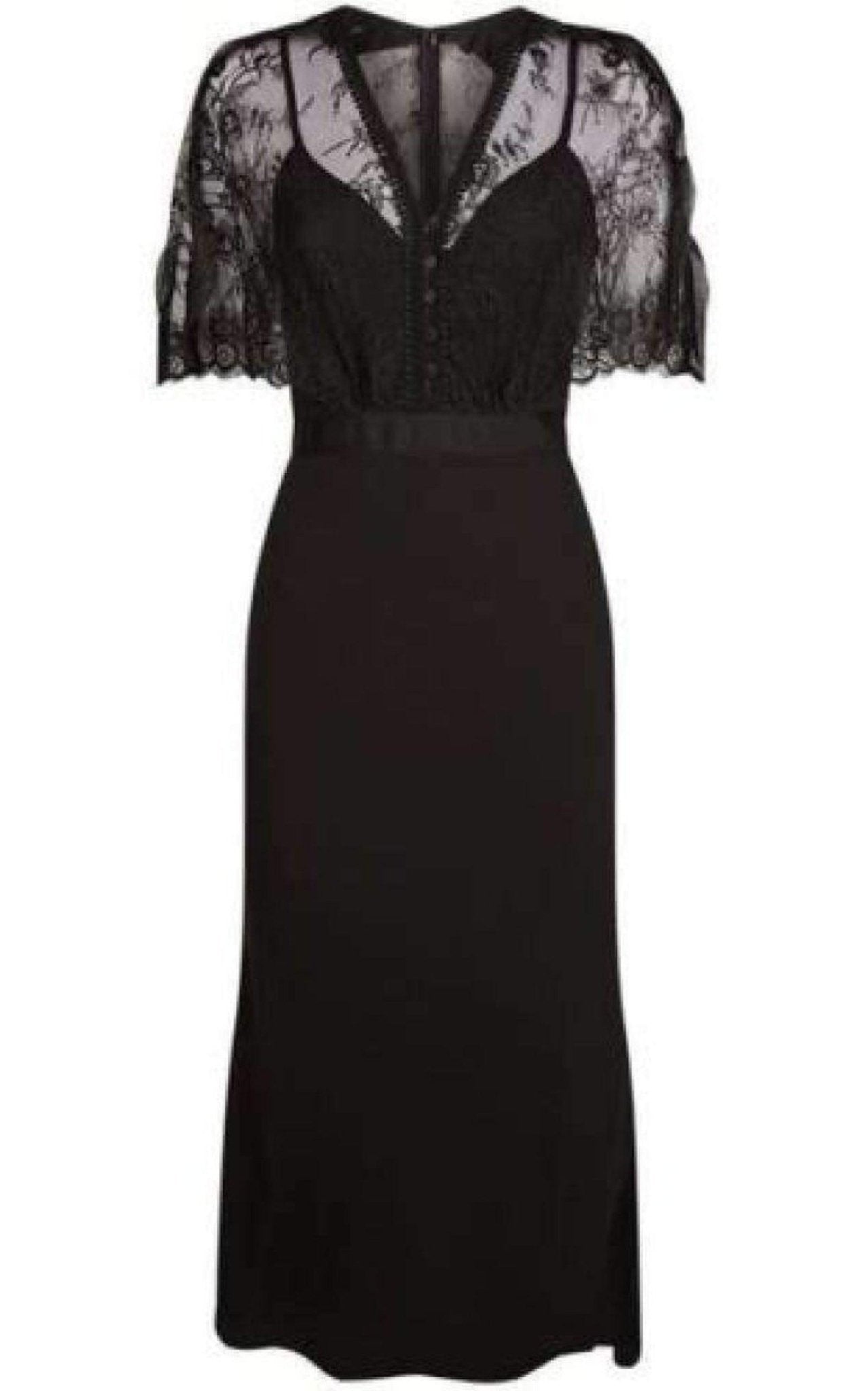 Self - Portrait Mason Cape Overlay Dress - Runway Catalog