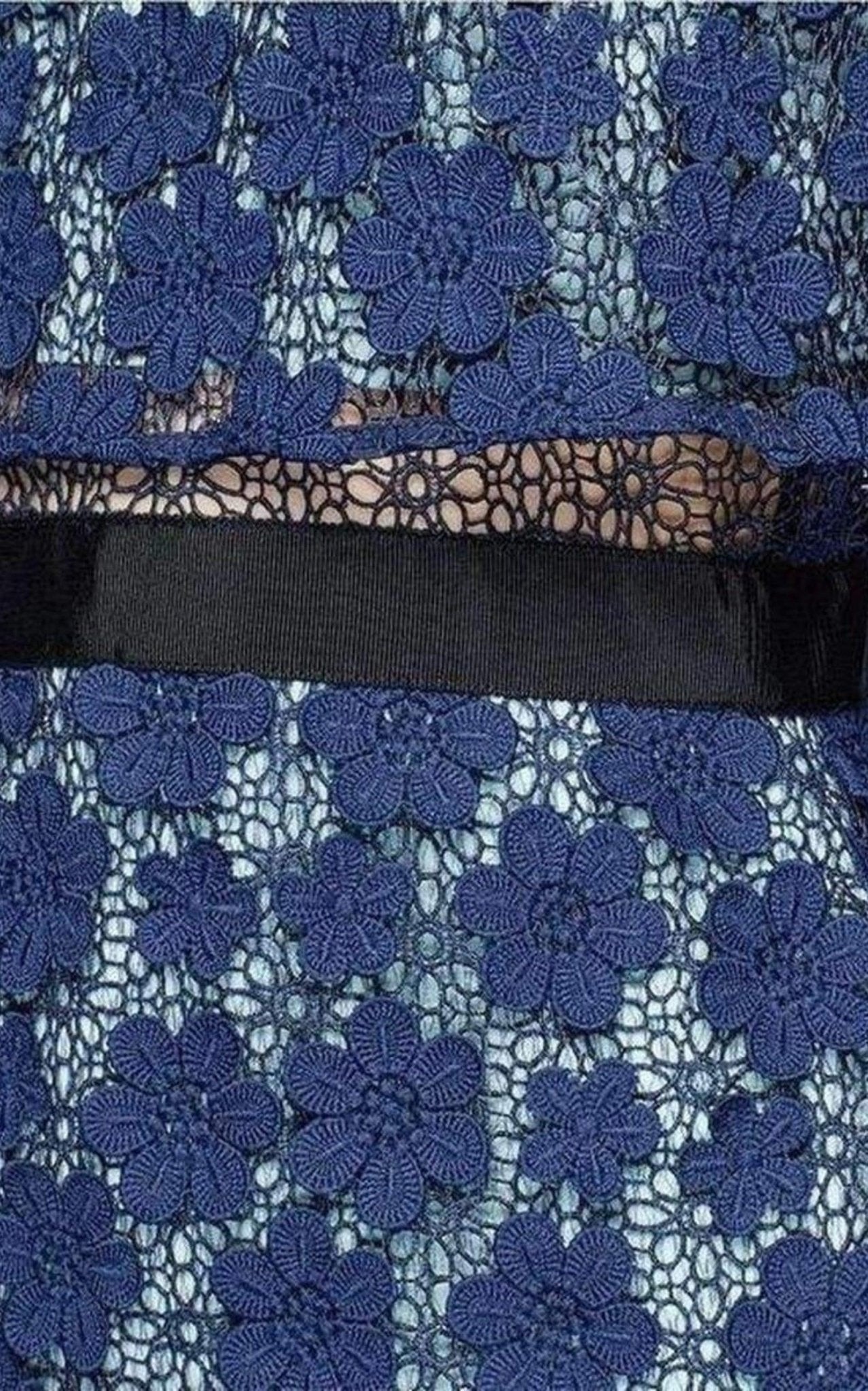 Self - Portrait Overlay Lace Maxi Dress - Runway Catalog