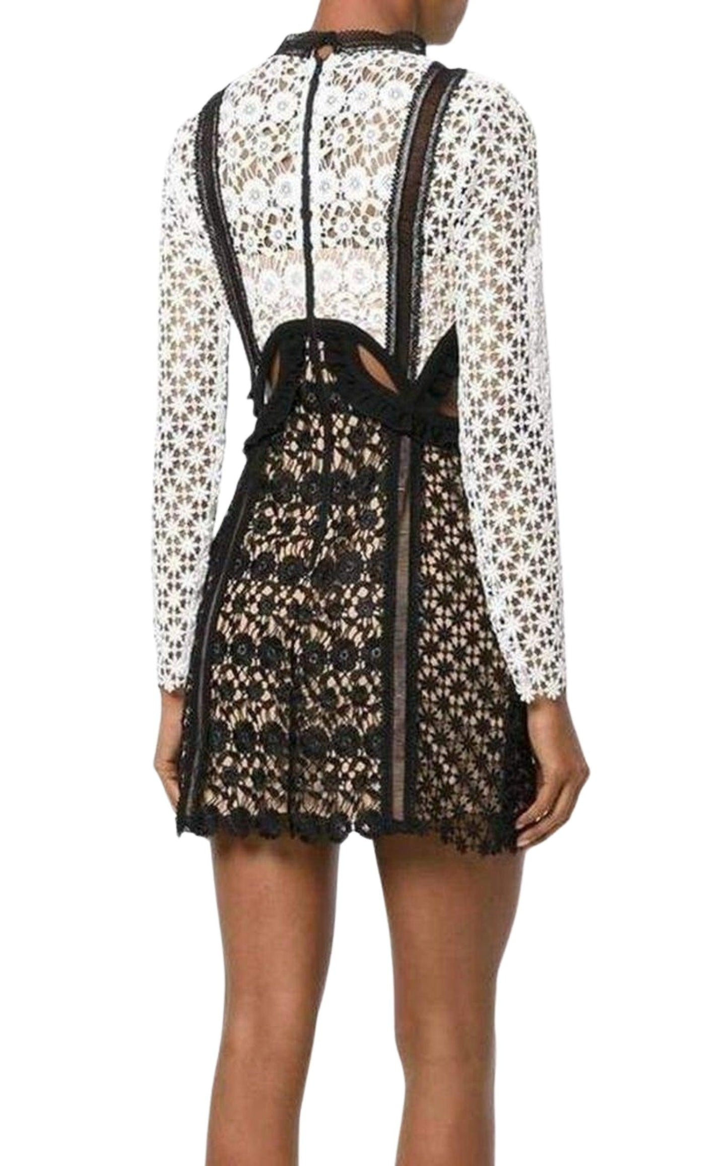 Payne Lace Cut-out Mini Dress Self-Portrait