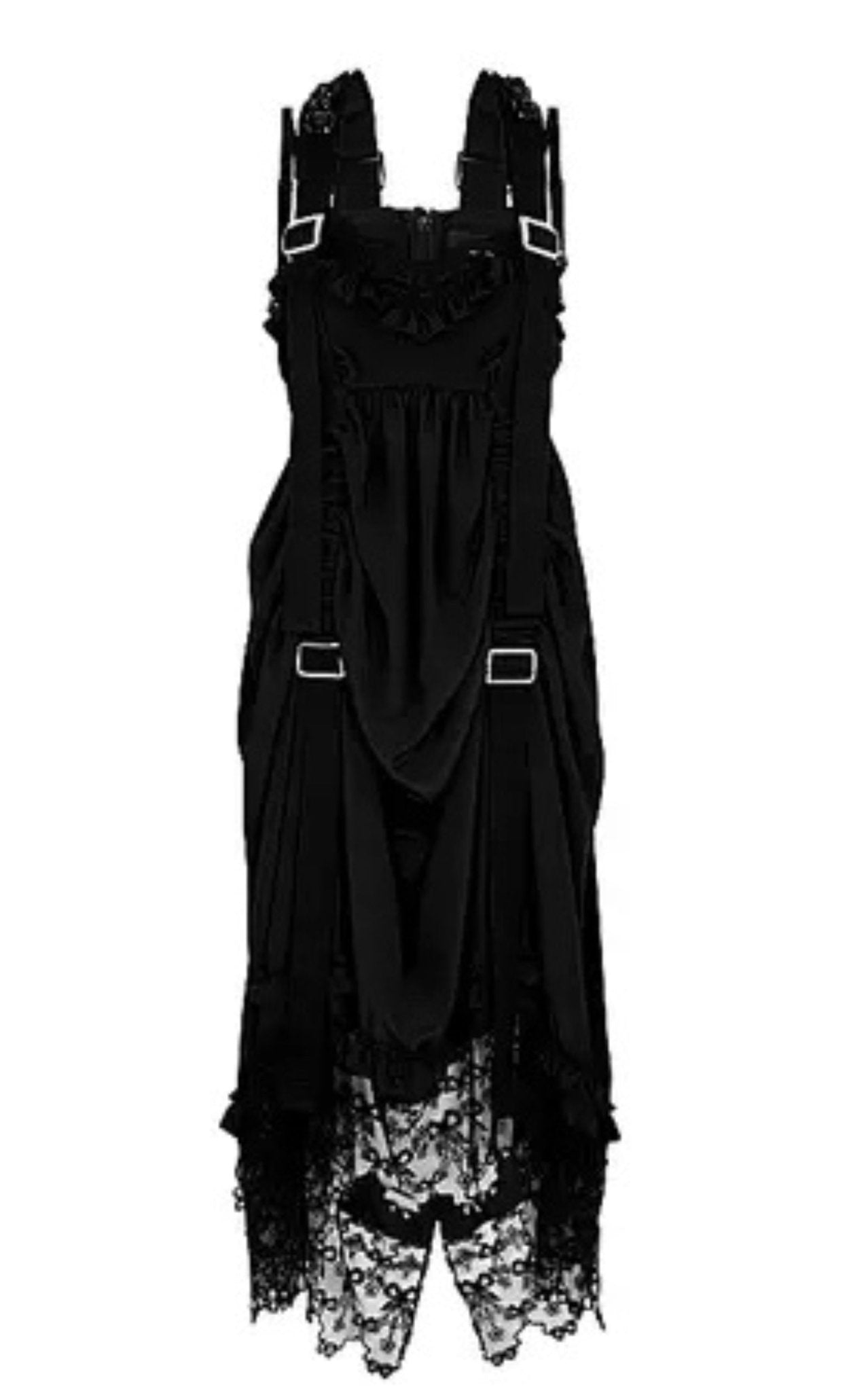 Simone Rocha Draped Buckle Midi Dress - Runway Catalog