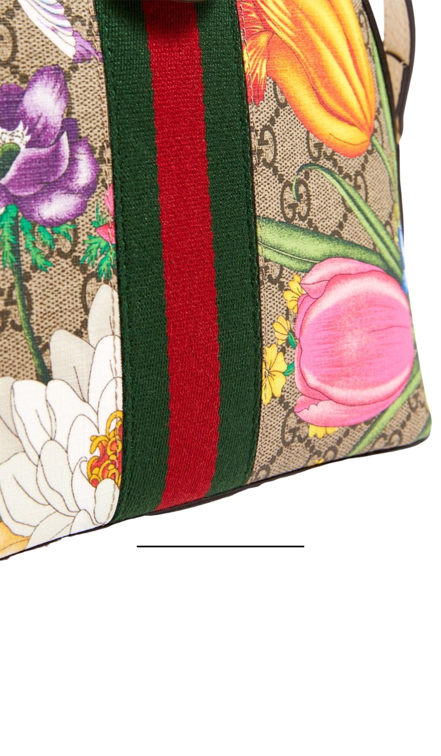 Gucci Ophidia Flora GG Small Supreme Canvas Shoulder Bag