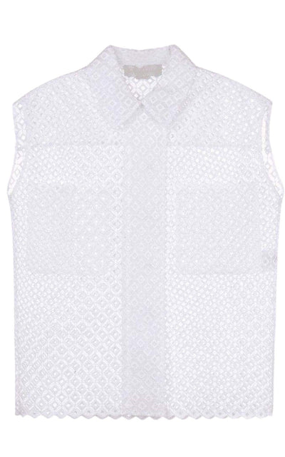 Stella McCartney Cutwork Embroidery Erne Blouse - Runway Catalog