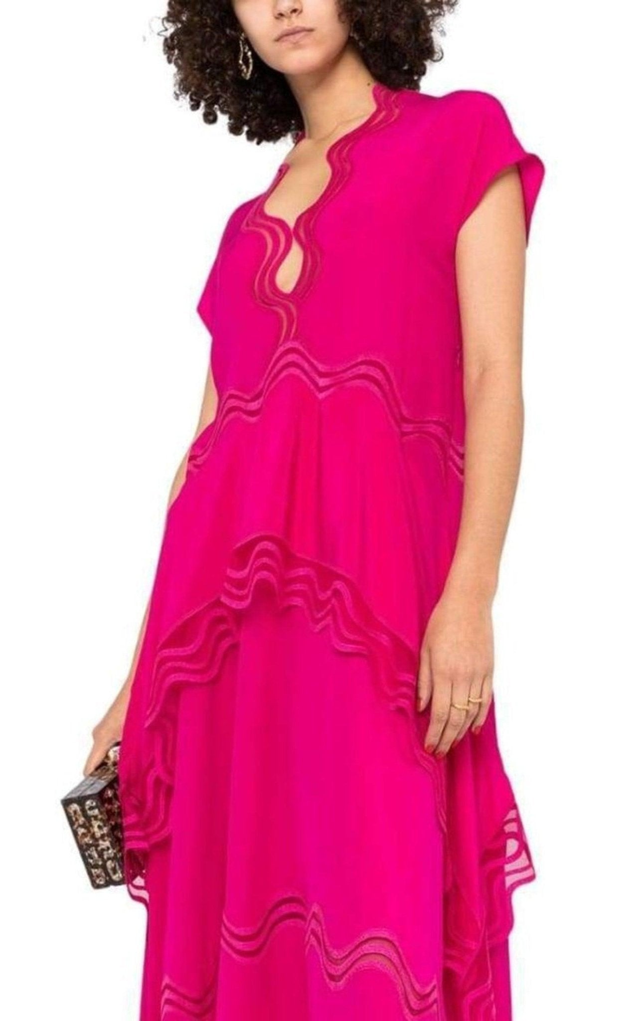 Stella McCartney Orla Silk Dress in Pink - Runway Catalog