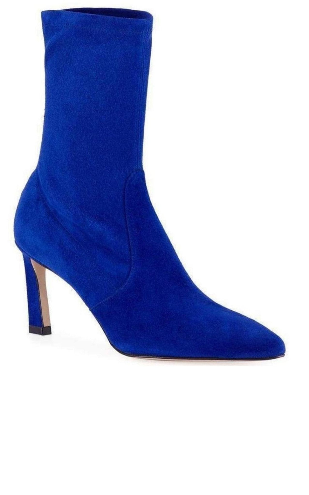 Stuart Weitzman Rapture 75 Suede Sock Bootie - Runway Catalog