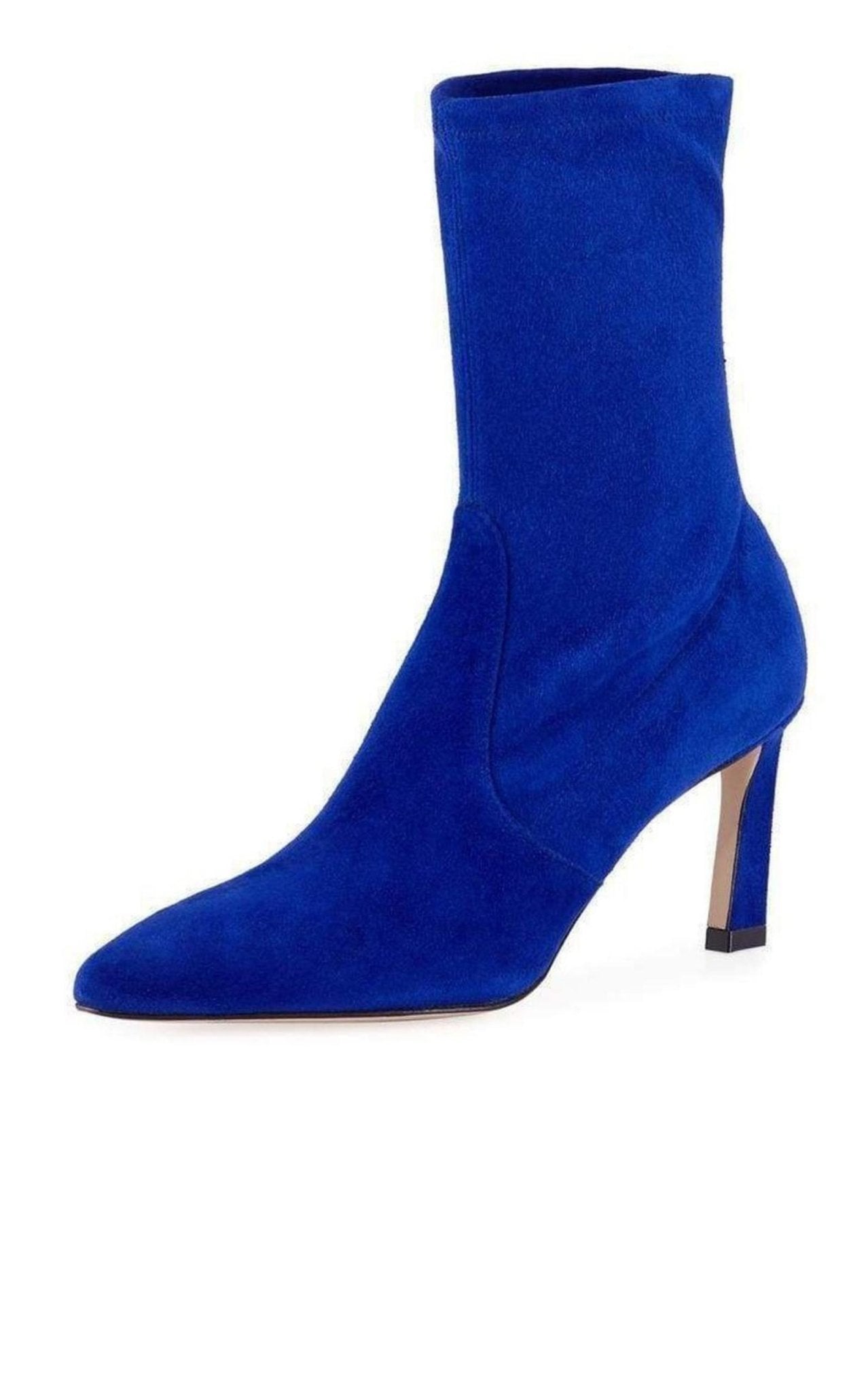 Stuart Weitzman Rapture 75 Suede Sock Bootie - Runway Catalog