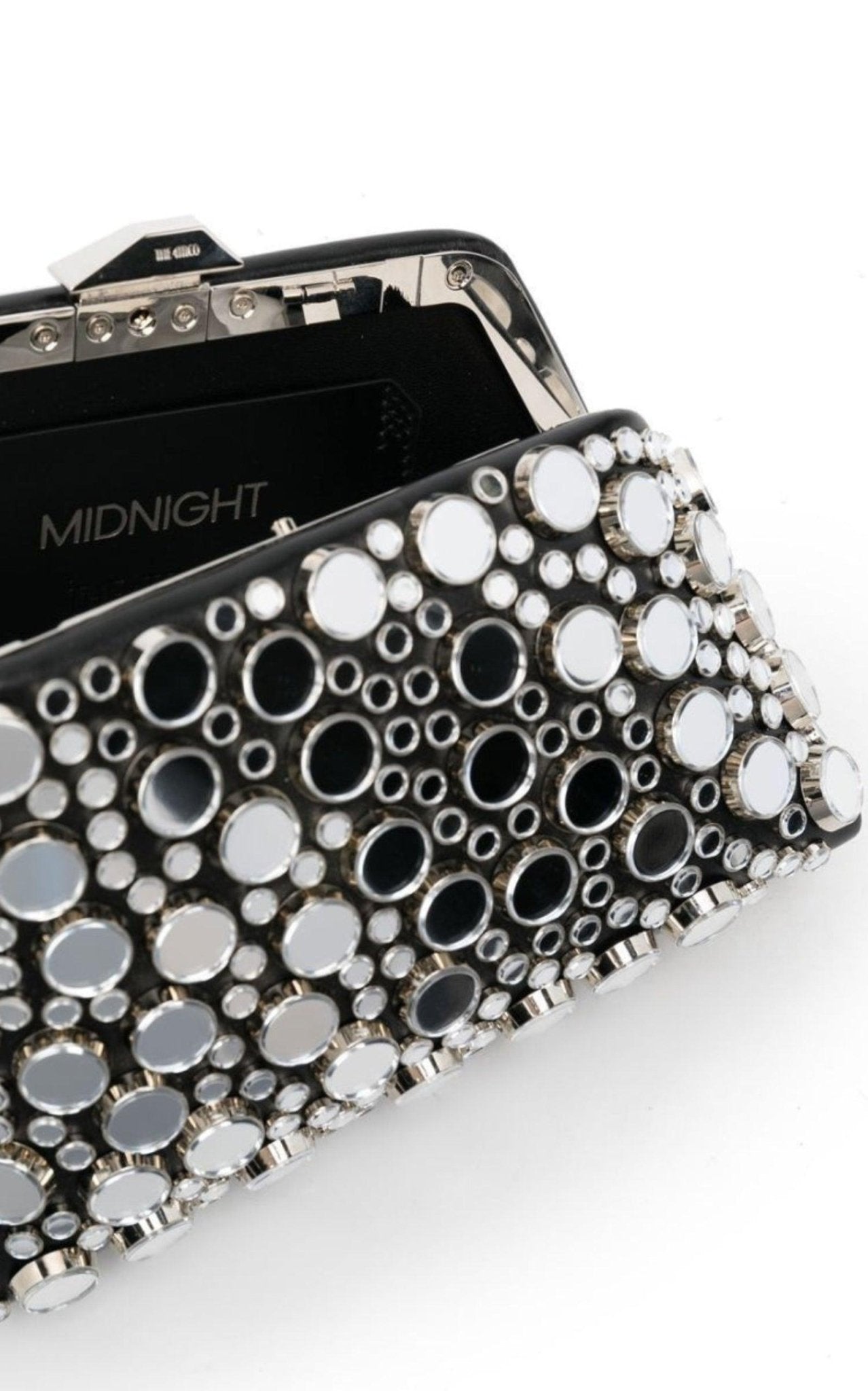 The Attico Black Midnight Workmanship Mirror Clutch - Runway Catalog