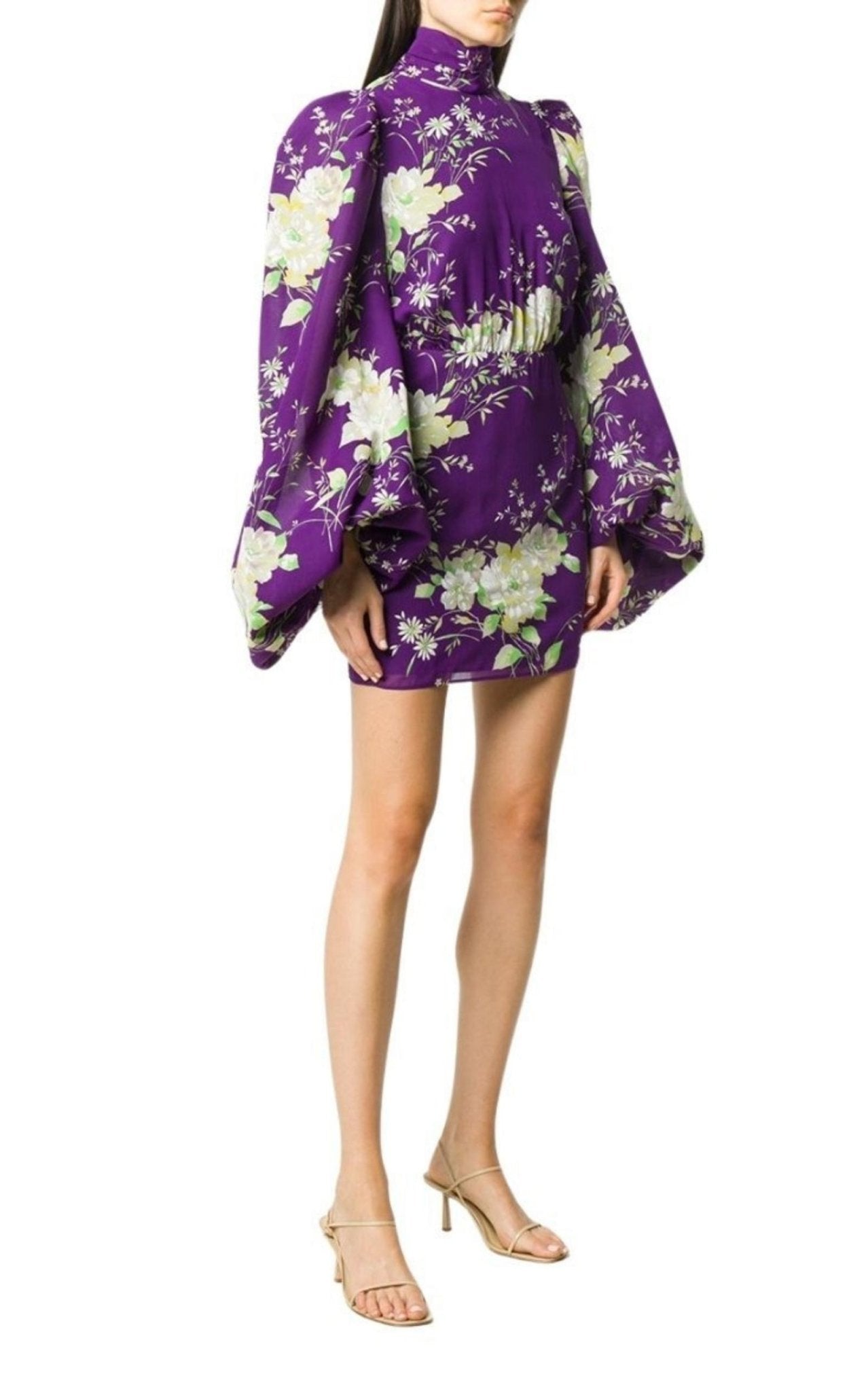 The Attico Gobi Floral - print Silk Mini Dress - Runway Catalog