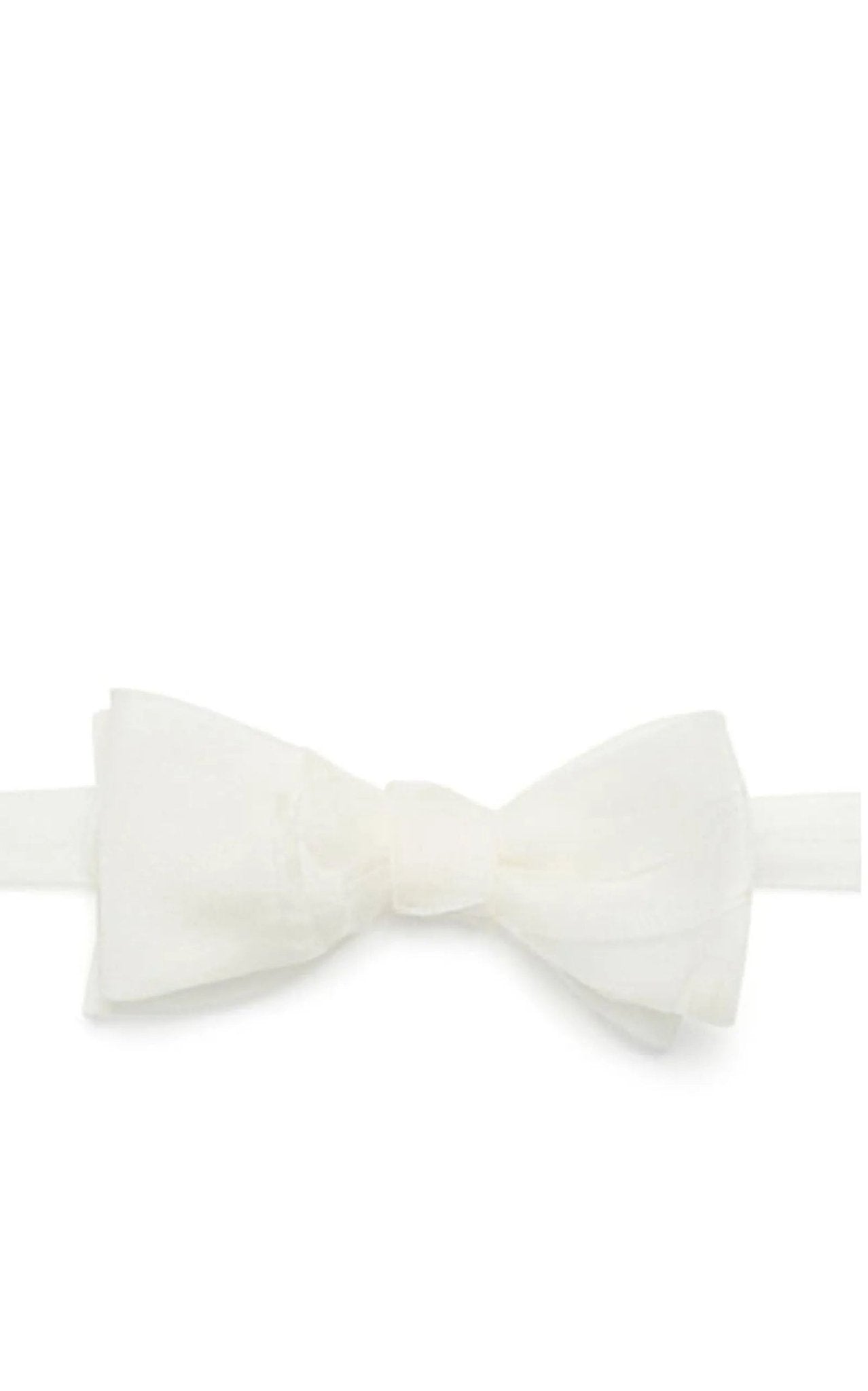 Title of Work by Jonathan Meizler Silk Chiffon Bow Tie - Runway Catalog