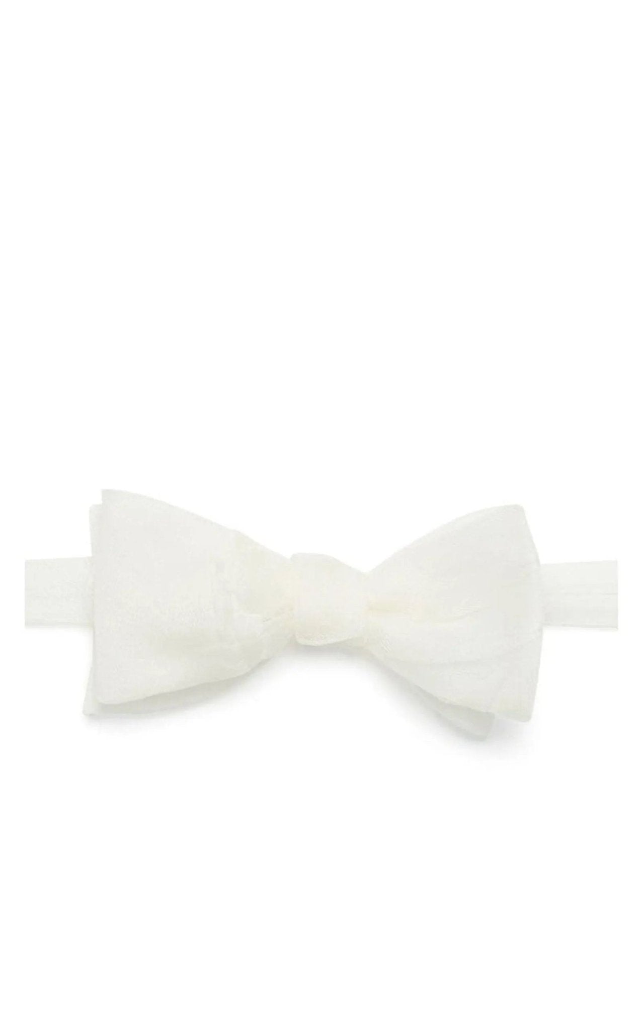Title of Work by Jonathan Meizler Silk Chiffon Bow Tie - Runway Catalog