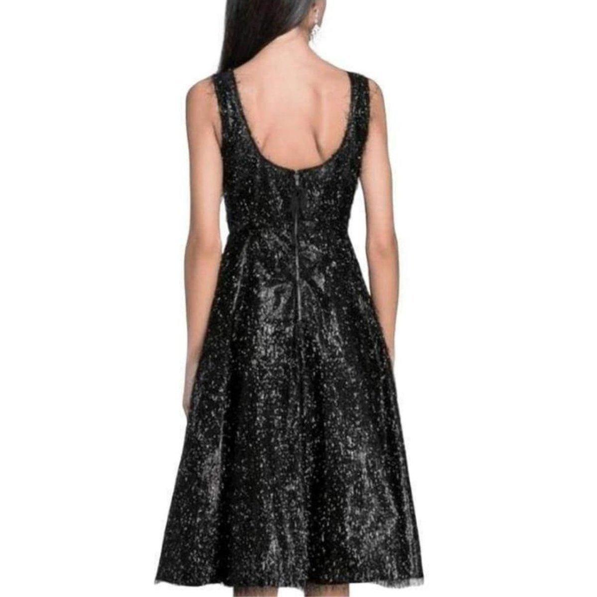 Tracy Reese Sleeveless Beaded & Eyelash Fringe Dress - Runway Catalog