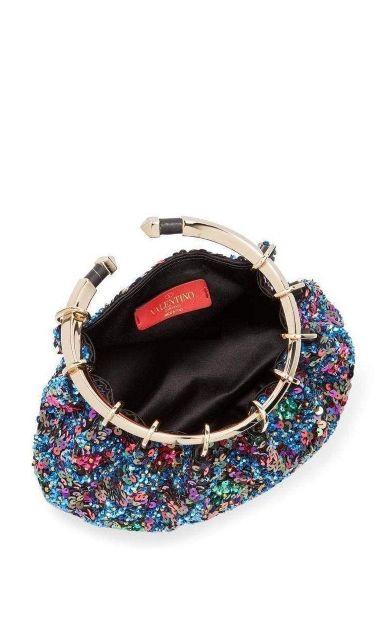 Valentino Bebop Loop Sequin Clutch - Runway Catalog
