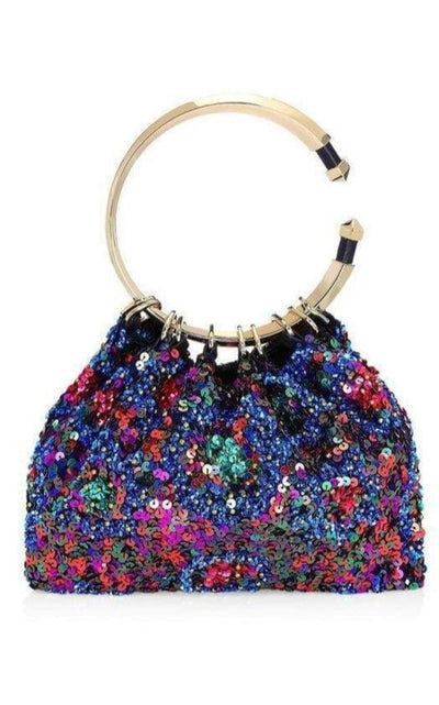 Valentino Bebop Loop Sequin Clutch - Runway Catalog