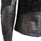 Black Astrakhan Lamb Fur Karakul Biker Jacket Valentino