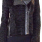 Black Astrakhan Lamb Fur Karakul Biker Jacket Valentino