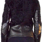 Black Astrakhan Lamb Fur Karakul Biker Jacket Valentino