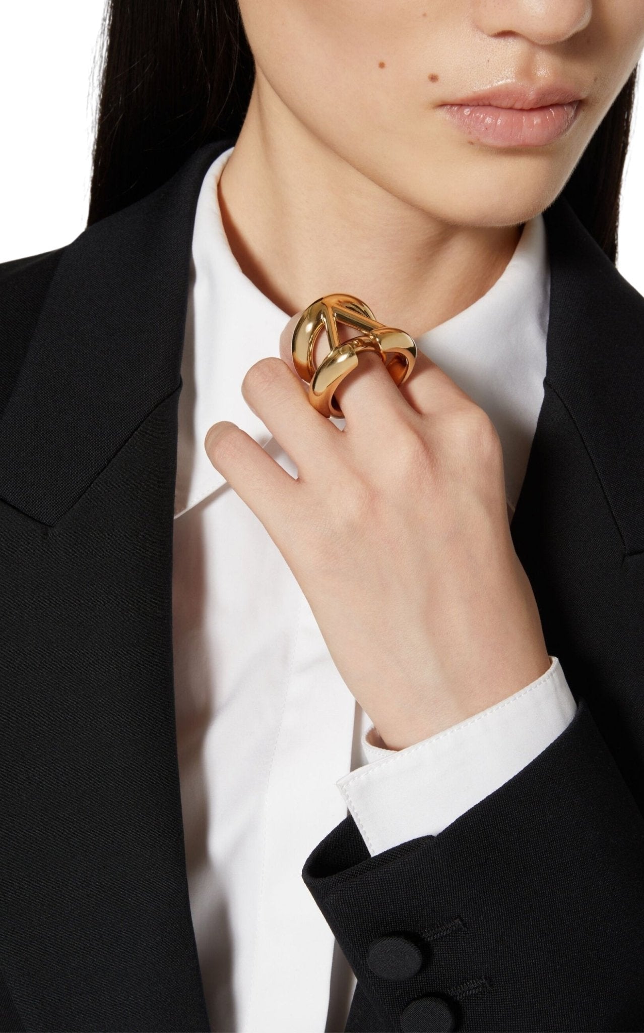 Valentino Garavani V Logo Signature Ring - Runway Catalog