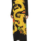 Graphic Print Silk Maxi Dress Valentino