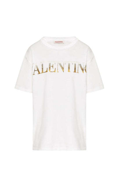 Valentino Ombre Sequin Logo T-Shirt - Runway Catalog