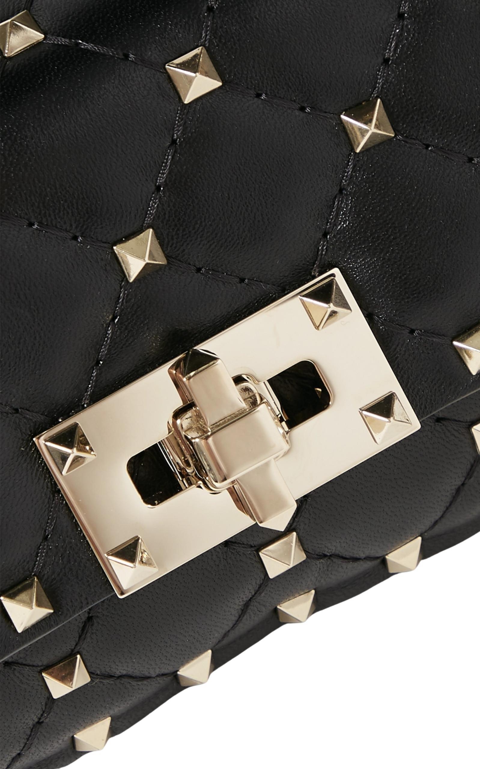 Rockstud Spike Mini Leather Shoulder Bag Valentino