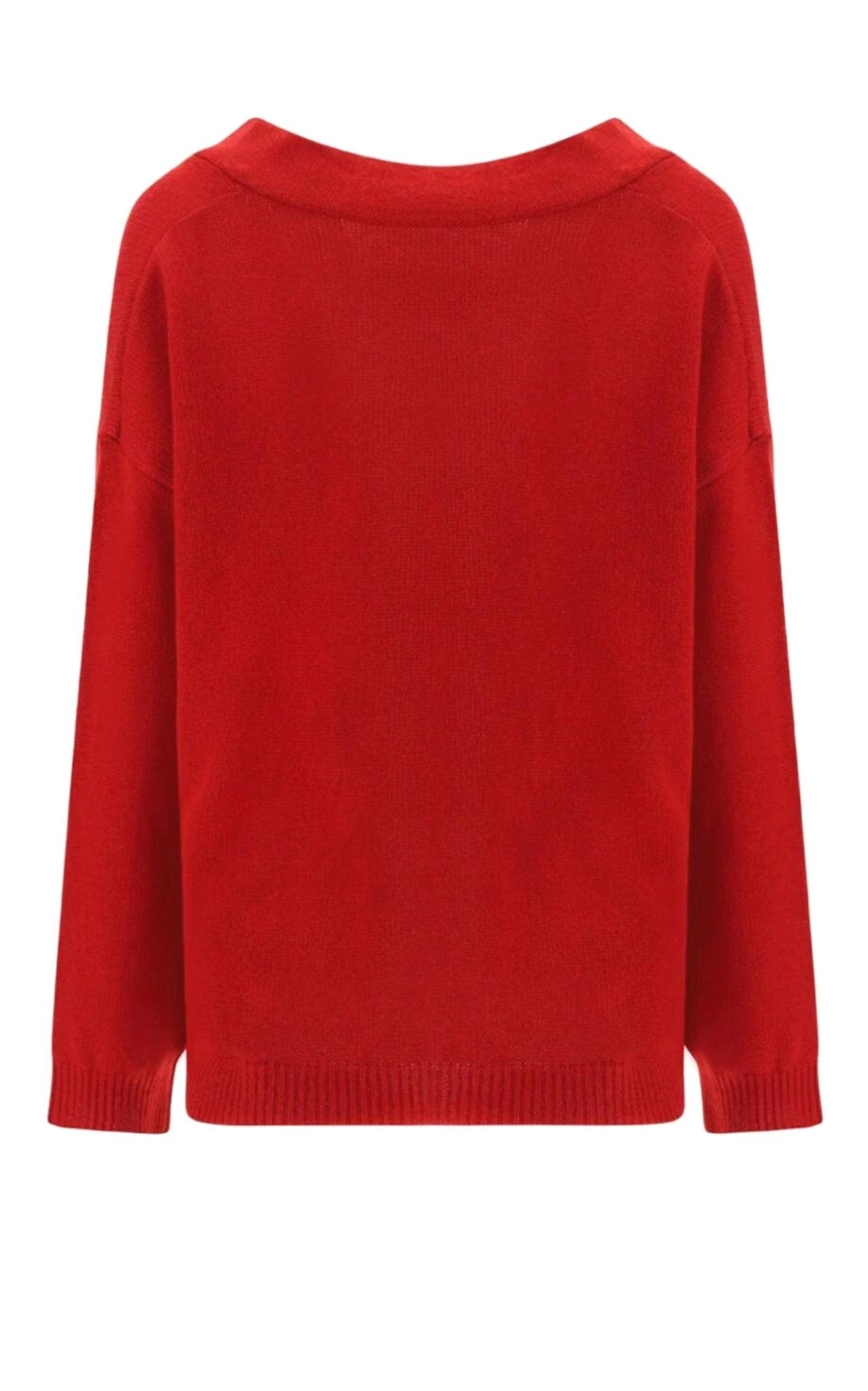 Valentino Straight Hem Long - Sleeved Cashmere Jumper - Runway Catalog