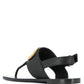 V-LOGO Leather Thong Sandal Valentino