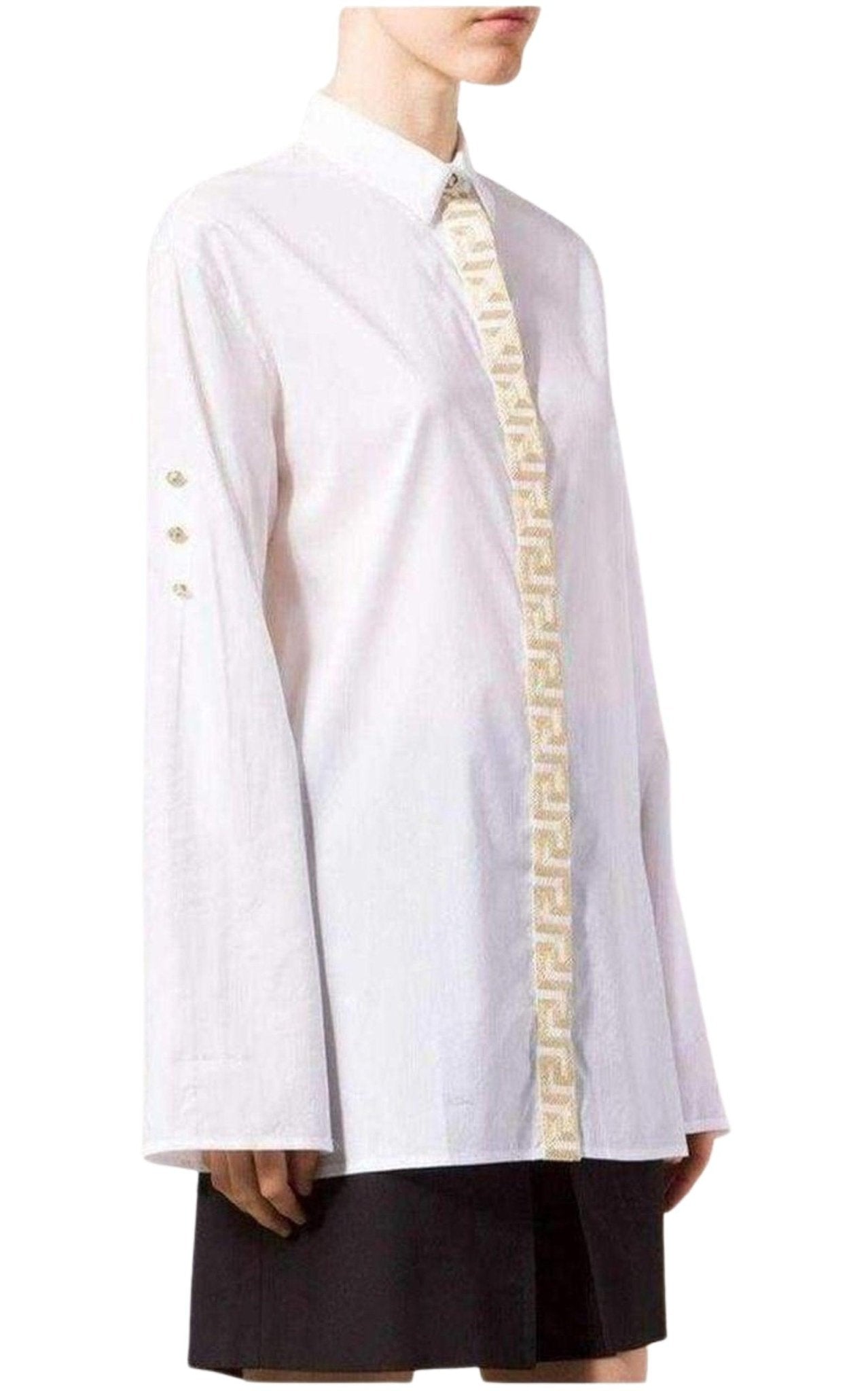 Versace Embroidered Placket Shirt - Runway Catalog