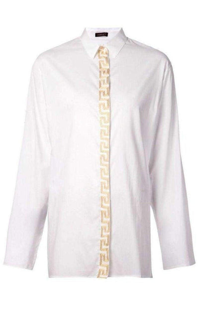 Versace Embroidered Placket Shirt - Runway Catalog