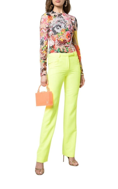Versace Floral Jersey Top - Runway Catalog