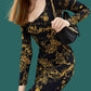 Versace Jeans Couture Baroque print Midi Dress