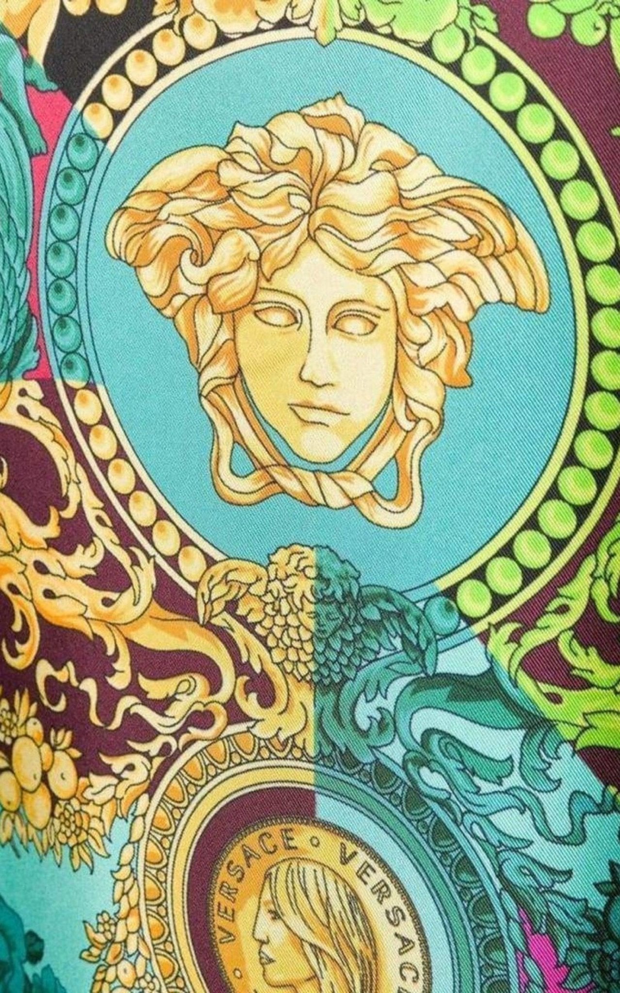 Versace Medusa Print Cardigan - Runway Catalog