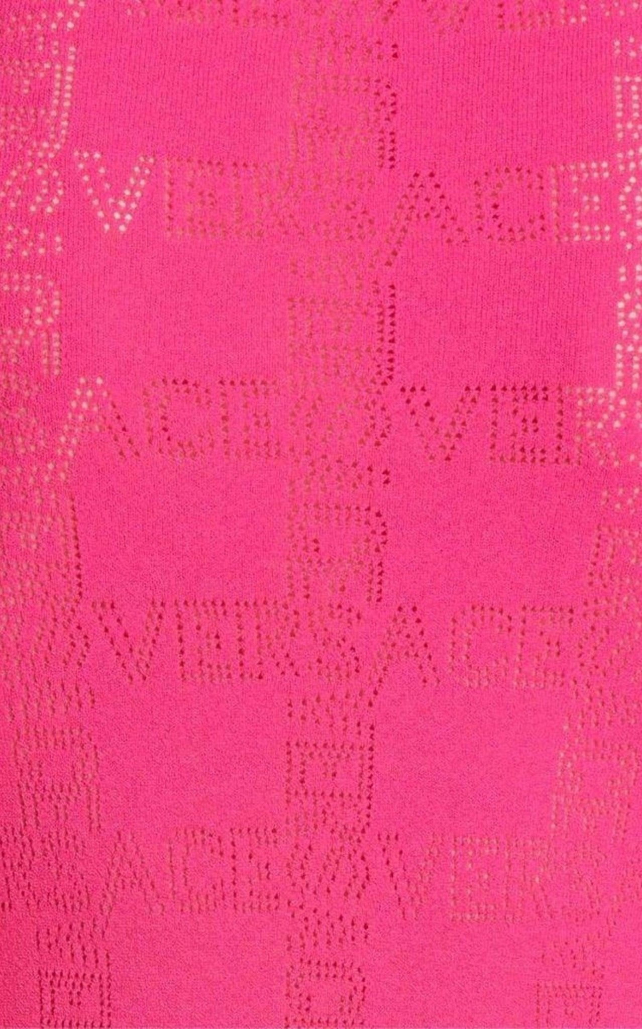 Versace Perforated Logo Stretch Knit Sweater - Runway Catalog