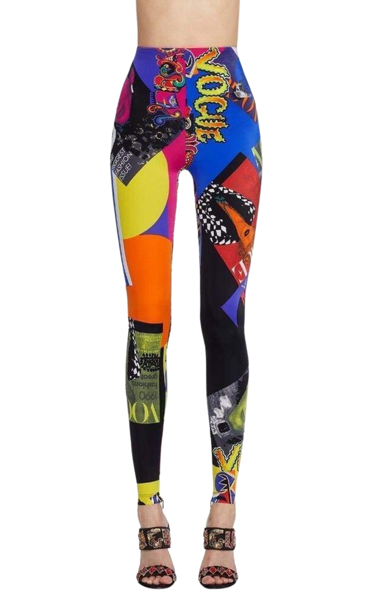 Print Tribute Tights Versace