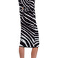 Zebra Print Sweater Dress Versace