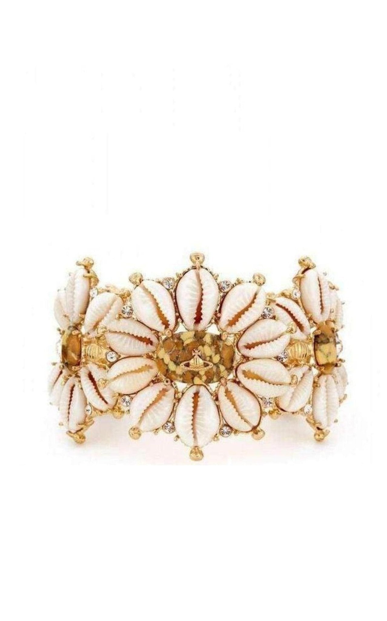 Vivienne Westwood Lusaka Pleated Gold Bracelet - Runway Catalog
