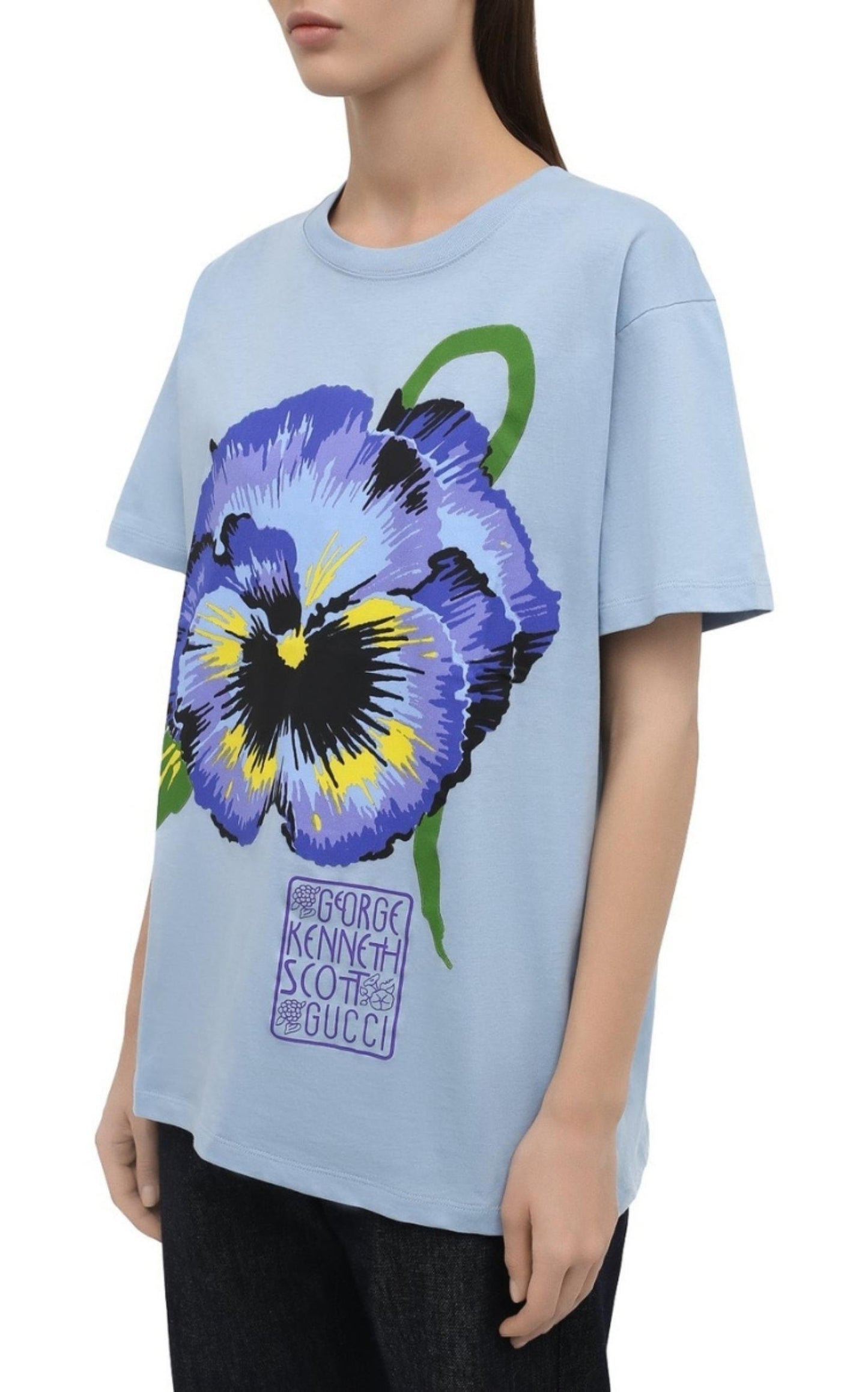  Guccix Ken Scott Floral Print  T-shirt - Runway Catalog