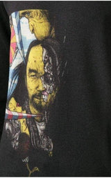 Portrait Print Black Sweater Yohji Yamamoto