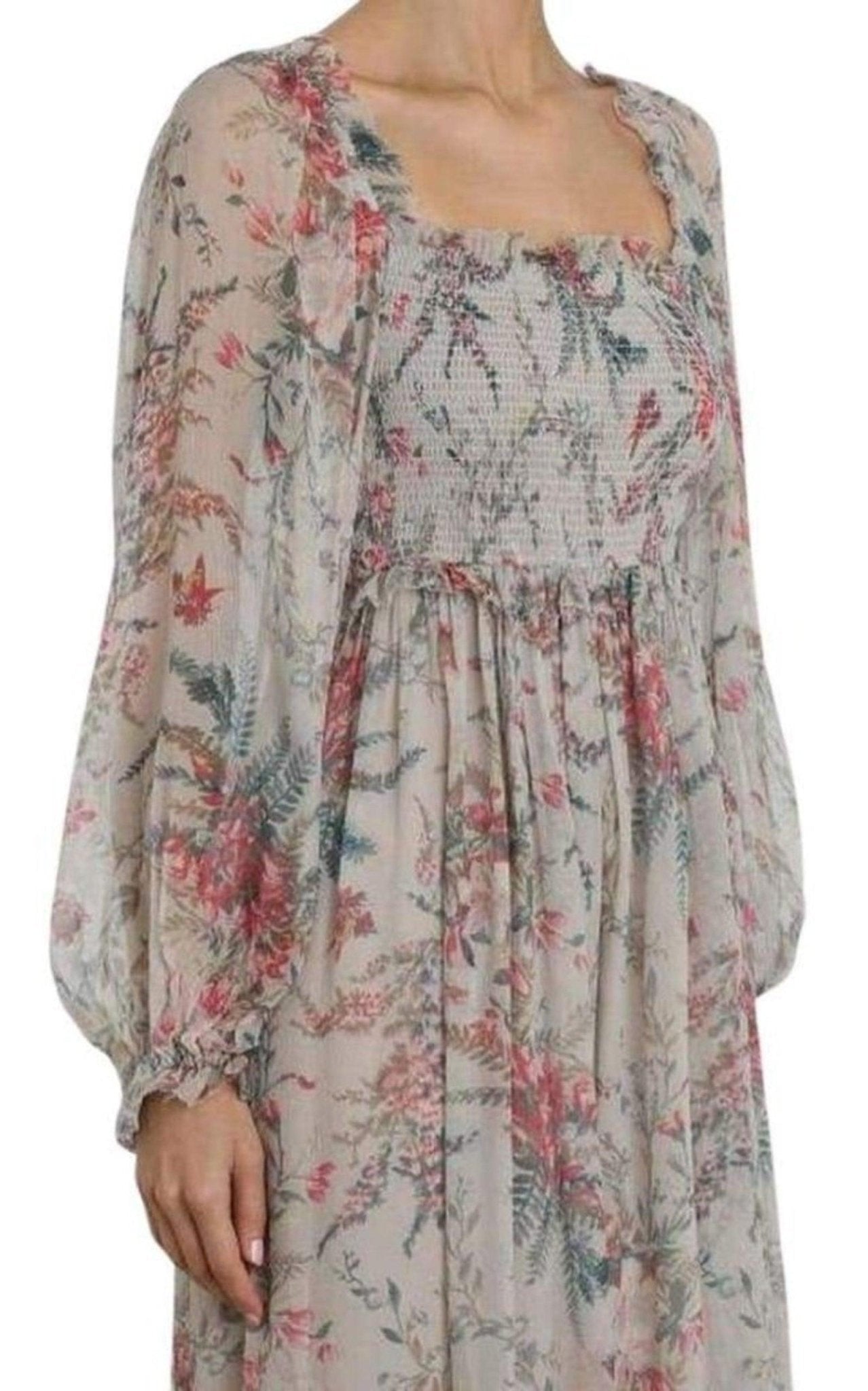 Zimmermann Bayou Shirred Long Dress - Runway Catalog