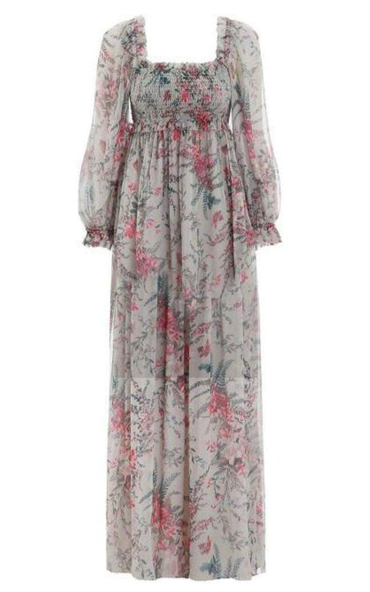 Zimmermann Bayou Shirred Long Dress - Runway Catalog