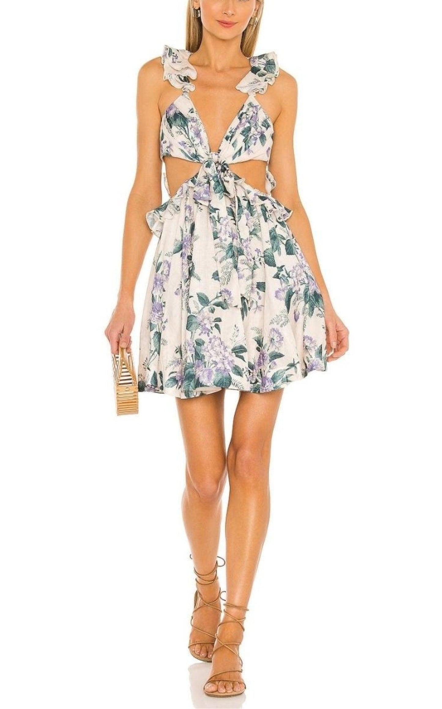 Zimmermann Cassia Floral Print Mini Dress