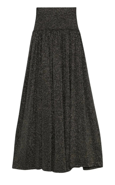Zimmermann Crush Metallic Flare Skirt - Runway Catalog